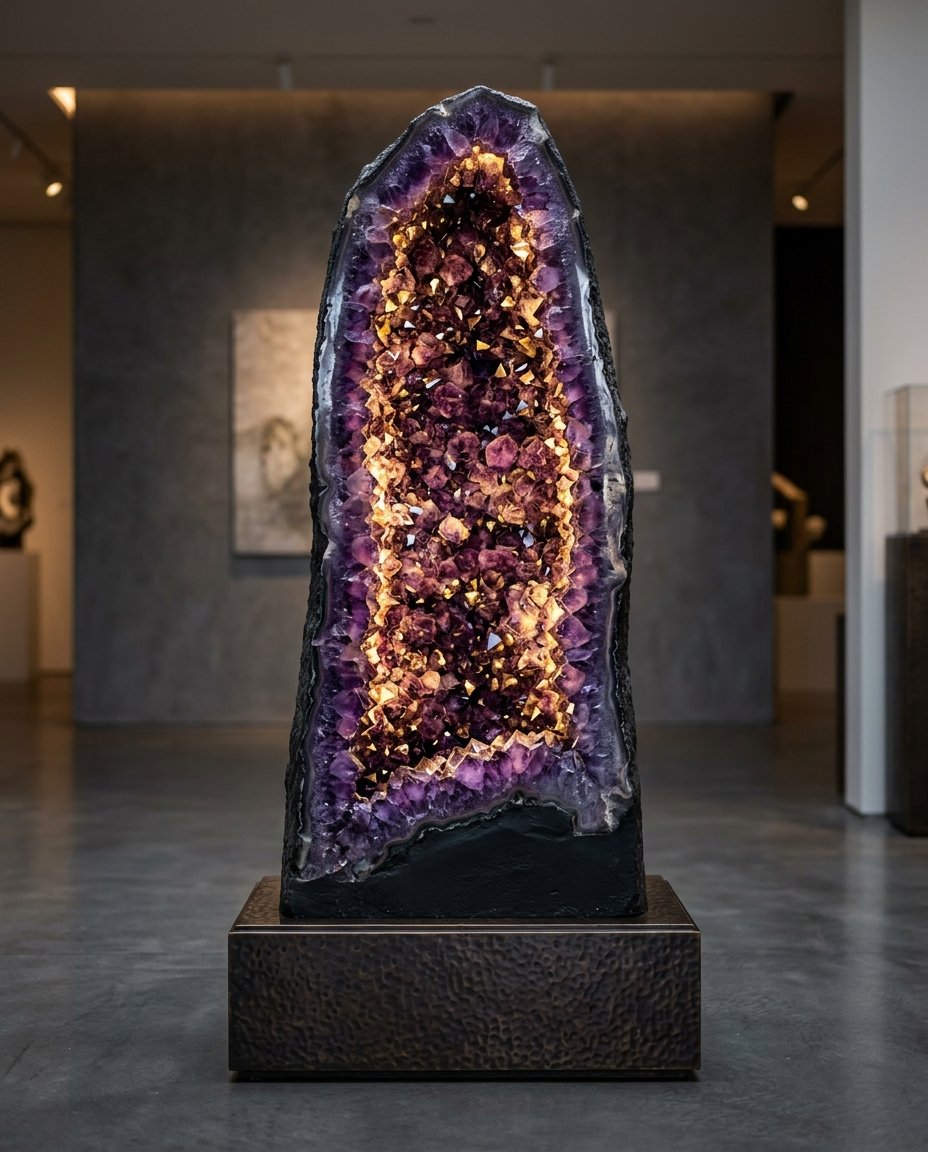 Amethyst Geode Internal Glow