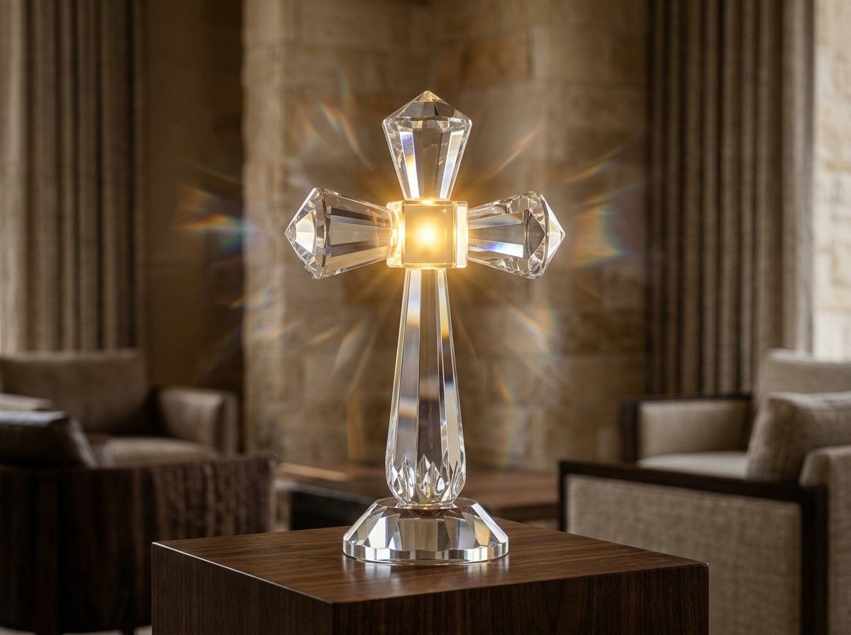 Luminescent Optical Crystal Cross
