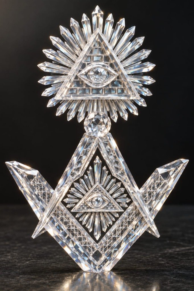 Optic Quartz Masonic Monolith
