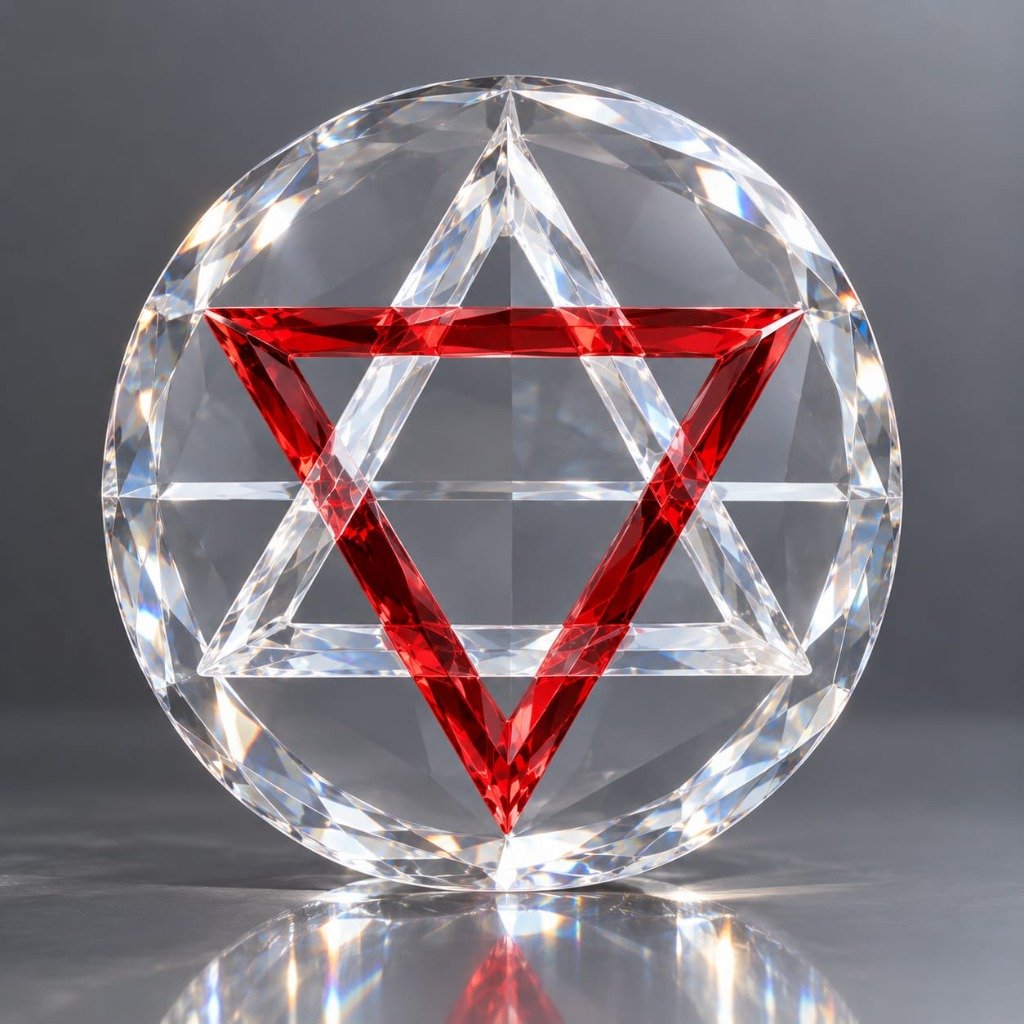 Ruby Hexagram Sacred Sphere