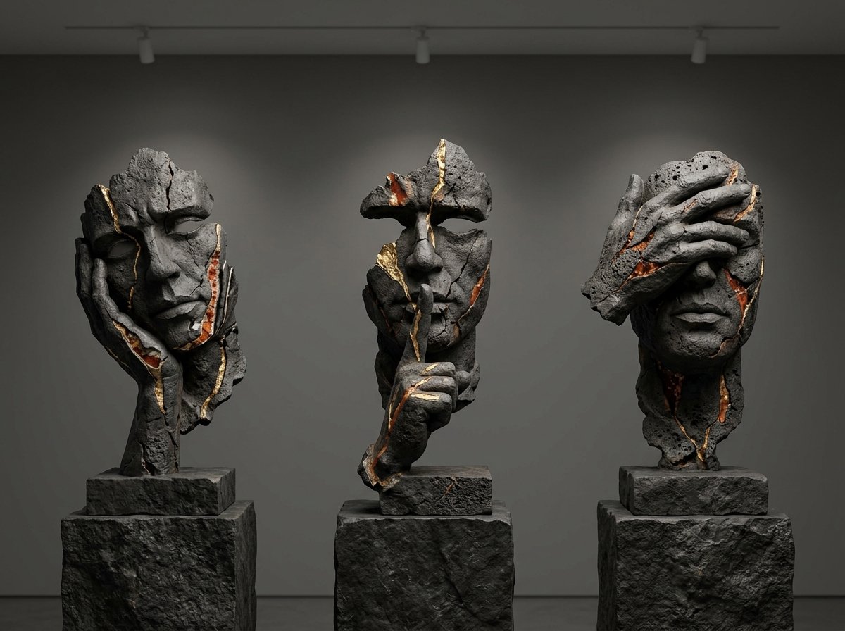 The Triad of Volcanic Silence